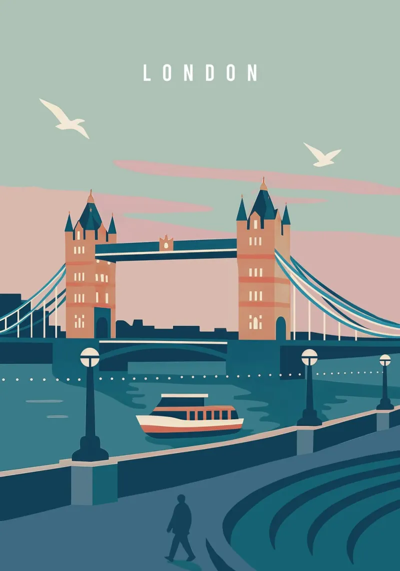 London – Timeless in Lines plexiglass da Attaboy Dsgn
