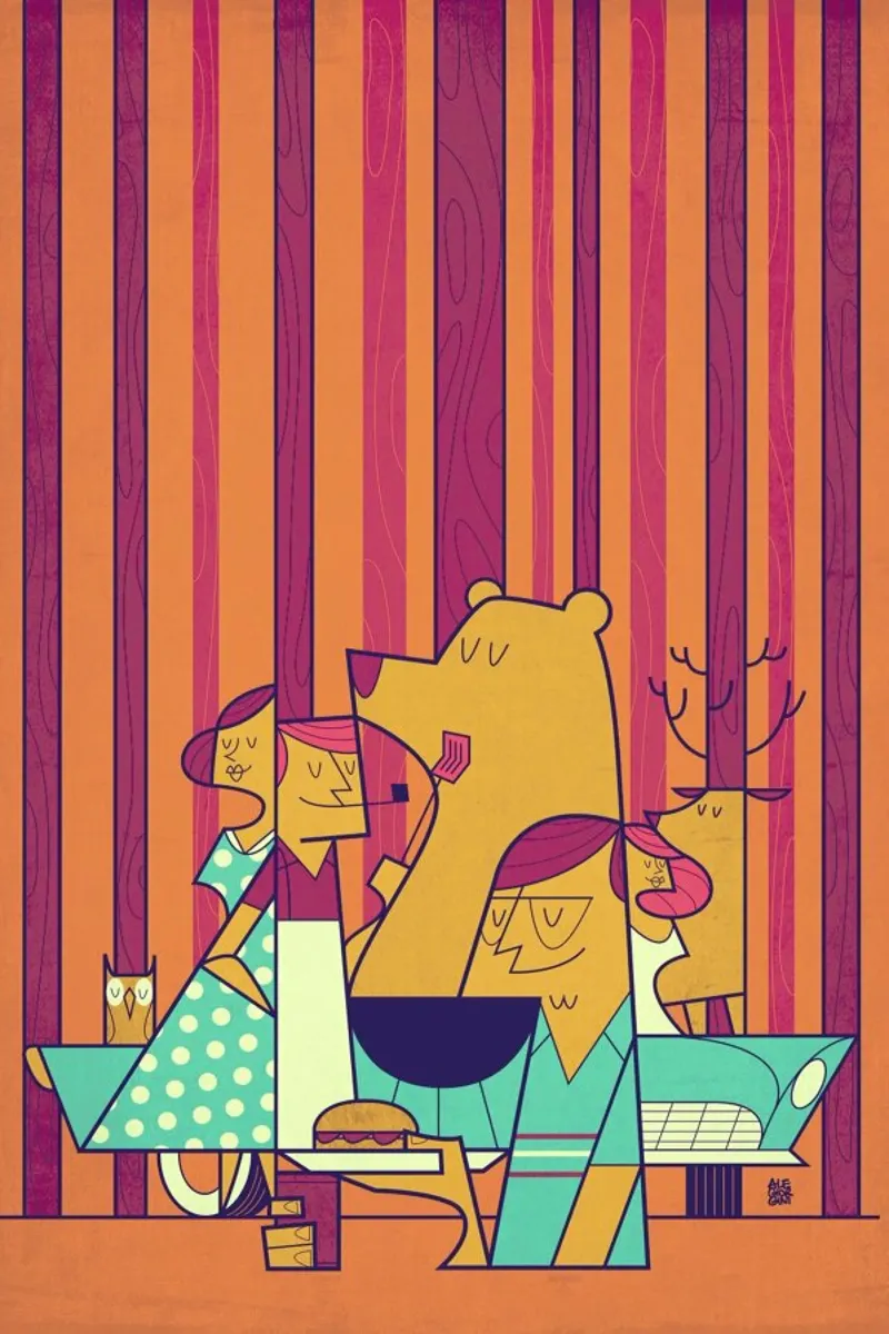 June Barbecue pellicola backlit da Ale Giorgini
