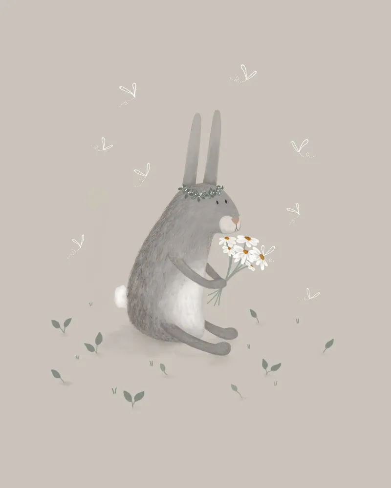 Daisy, la coniglietta premurosa carta hahnemühle da Urchin Bay Art