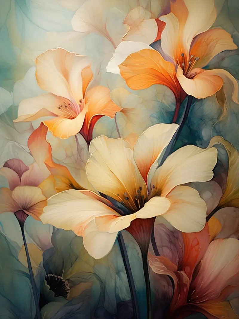 I fiori pellicola backlit da Imagine