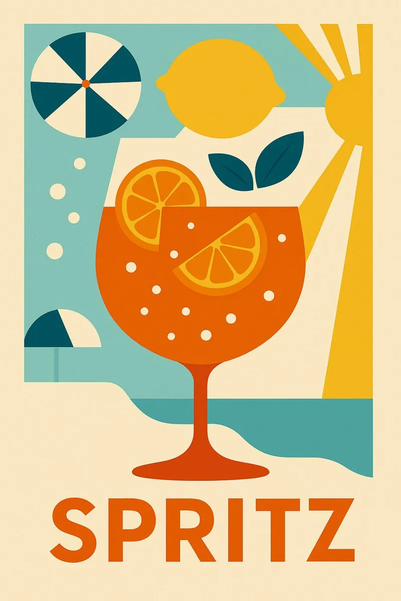 Spritz Dolce Vita – Affiche Vintage Venise poster con telaio in plastica da Boissons - Affiches & posters - Retro
