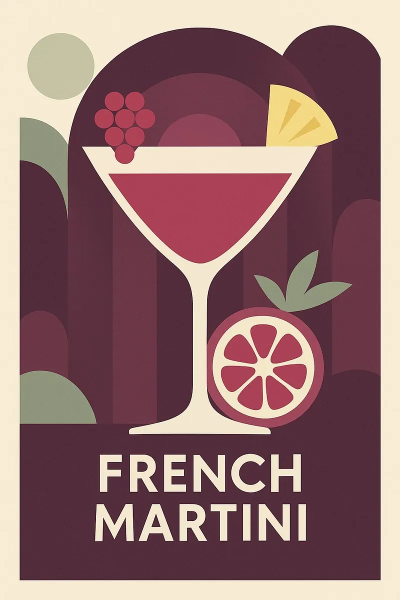 Martini Chic francese - Affiche Art Déco Paris poster da Boissons - Affiches & posters - Retro
