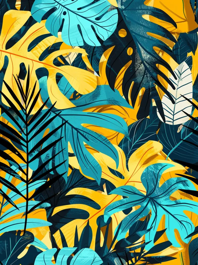 Tropical Symphony tela con Cornice a cassetta da michi