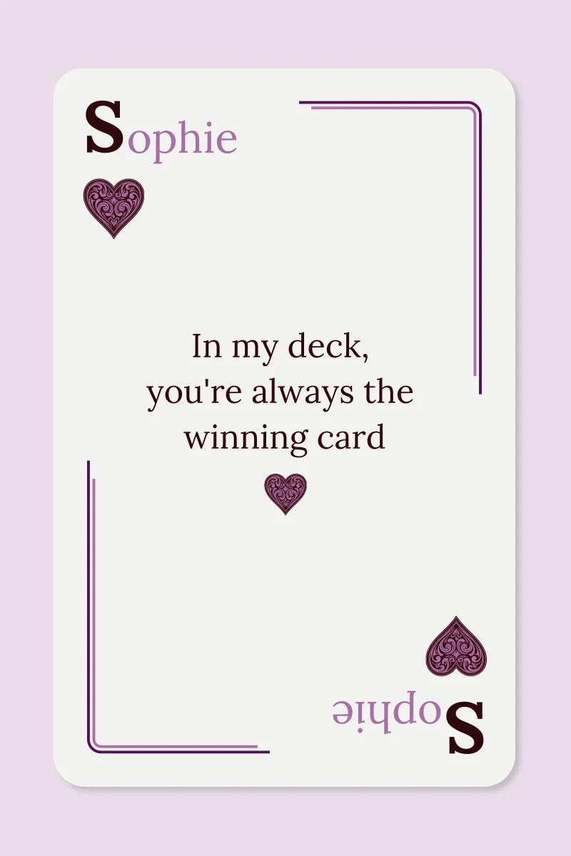 [NAME] My Winning Card pellicola backlit da Personalizable Designs