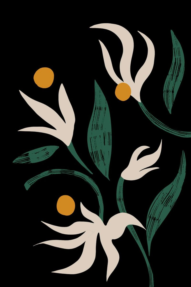Abstract Flower Leinwand von Arty Guava
