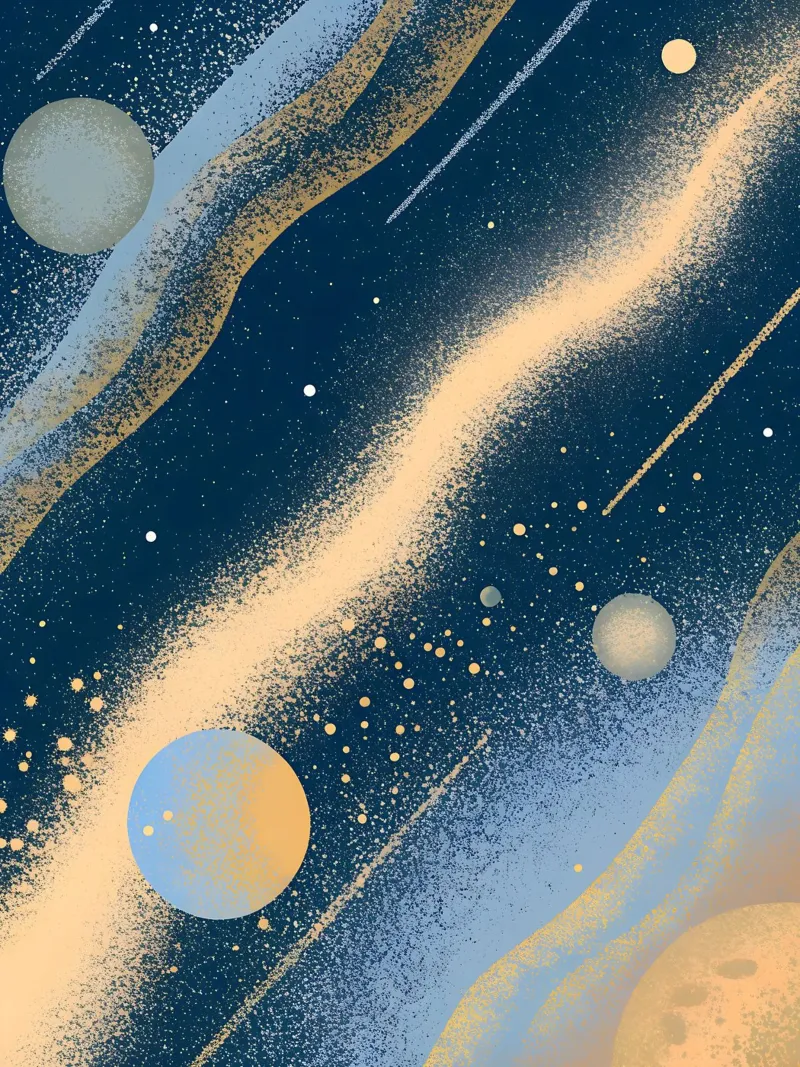 Outer Space Planets canvas by SOUL SHOP