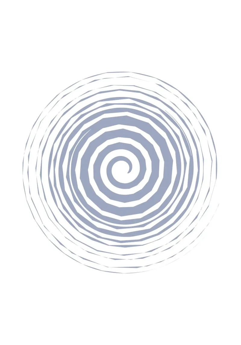 Hypnotic Spiral Minimalist Art - Modern Abstract Print canvas by ClubArt
