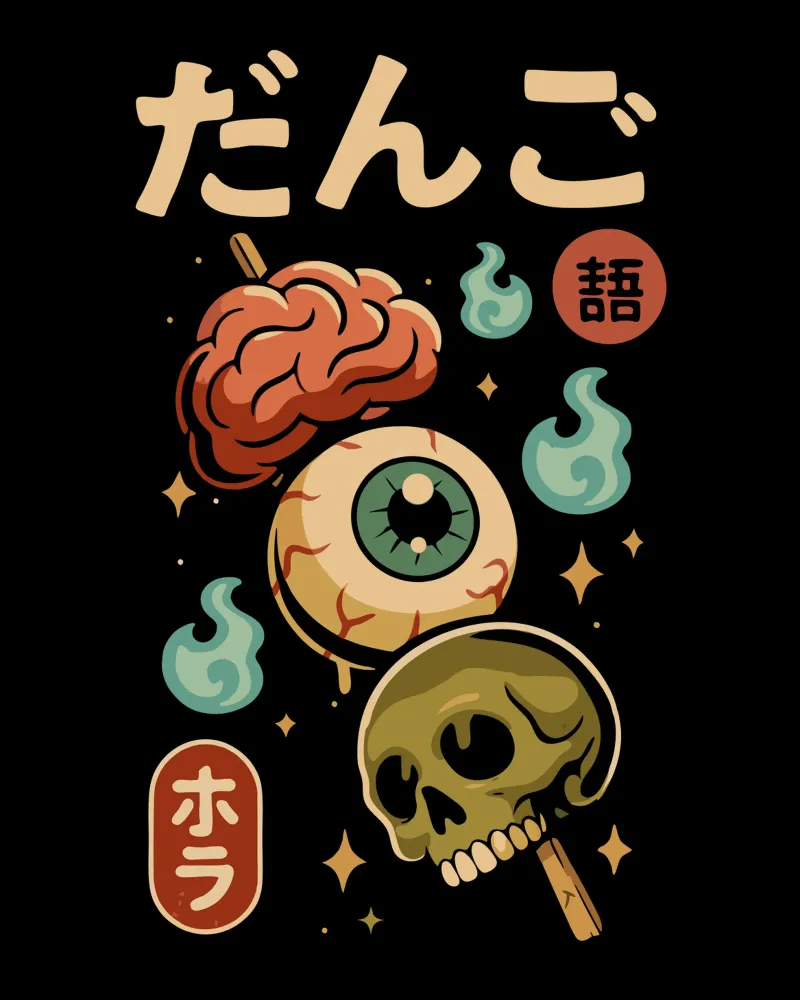 Dango horror giapponese poster con telaio in plastica da LM2KONE
