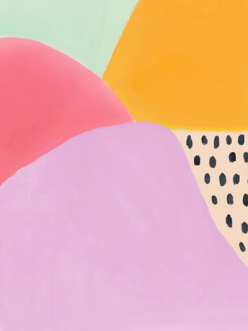 Vrolijke zomerblobs canvas van Carinaprint