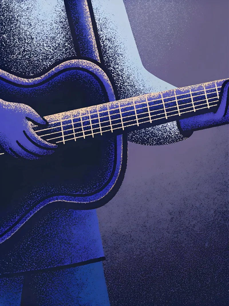 Suonare la chitarra pellicola backlit da SOUL SHOP