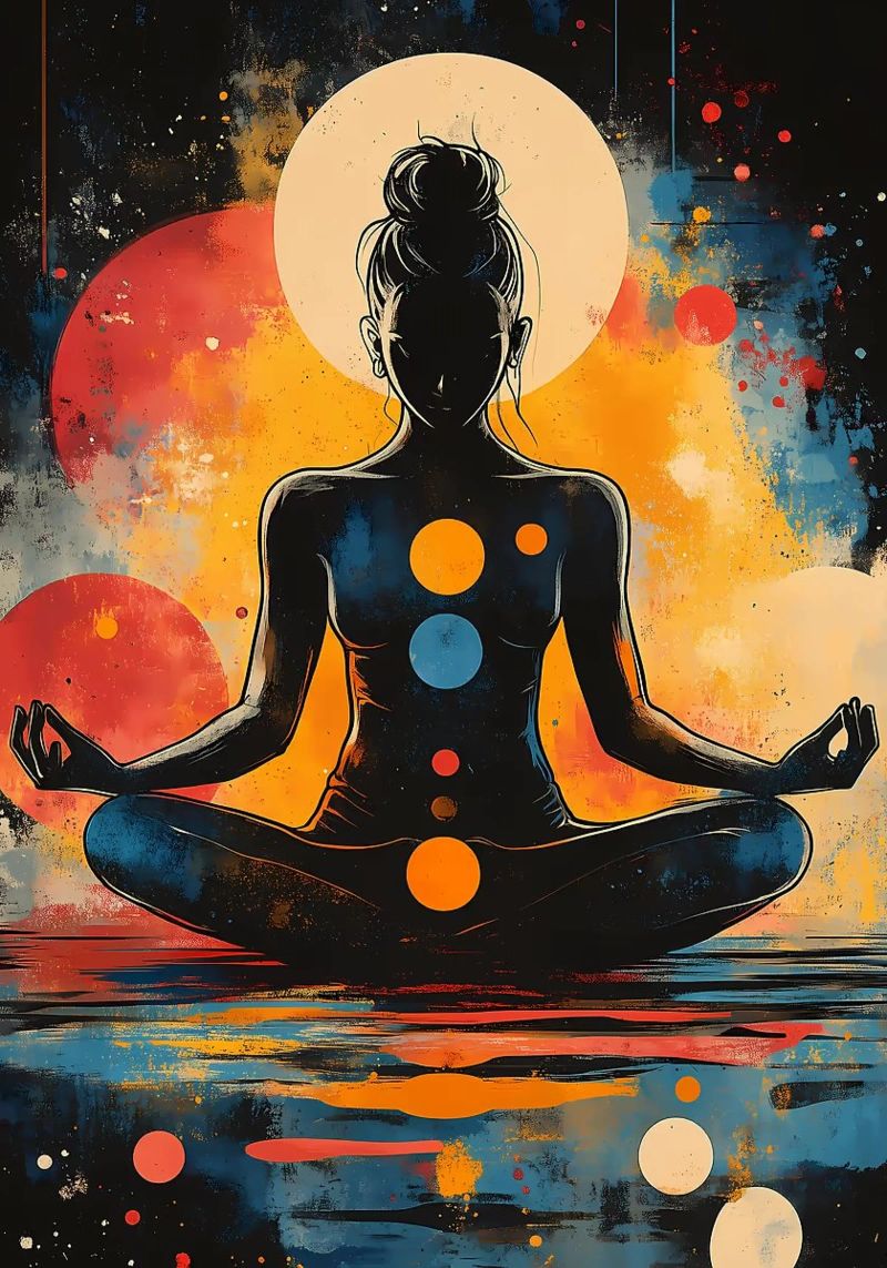 Silhouette Meditation poster by YogaShop