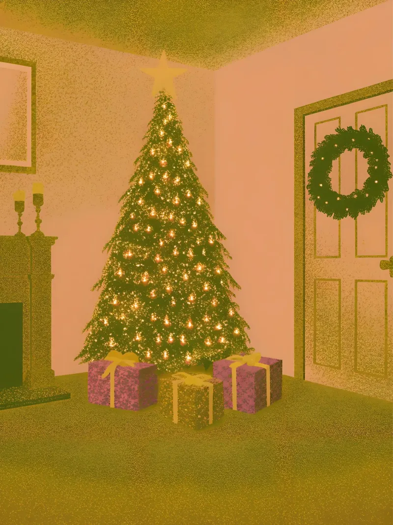 Christmas Day Celebration alu-dibond by SOUL SHOP