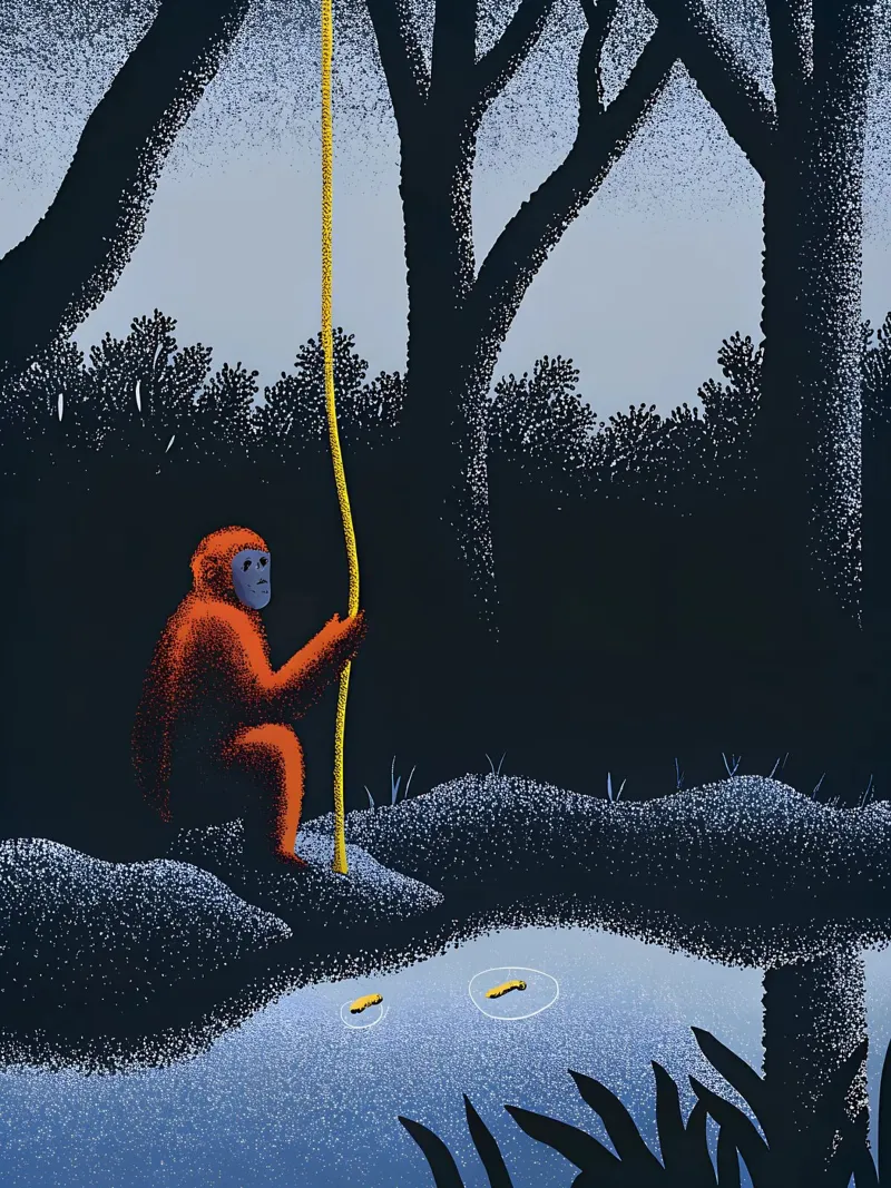Monkeys in the Forest canvas by SOUL SHOP