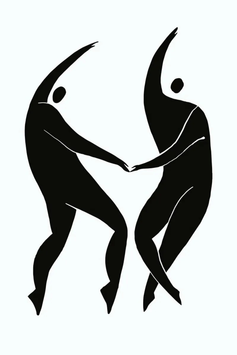 Dancing Figures pellicola backlit da Graphite