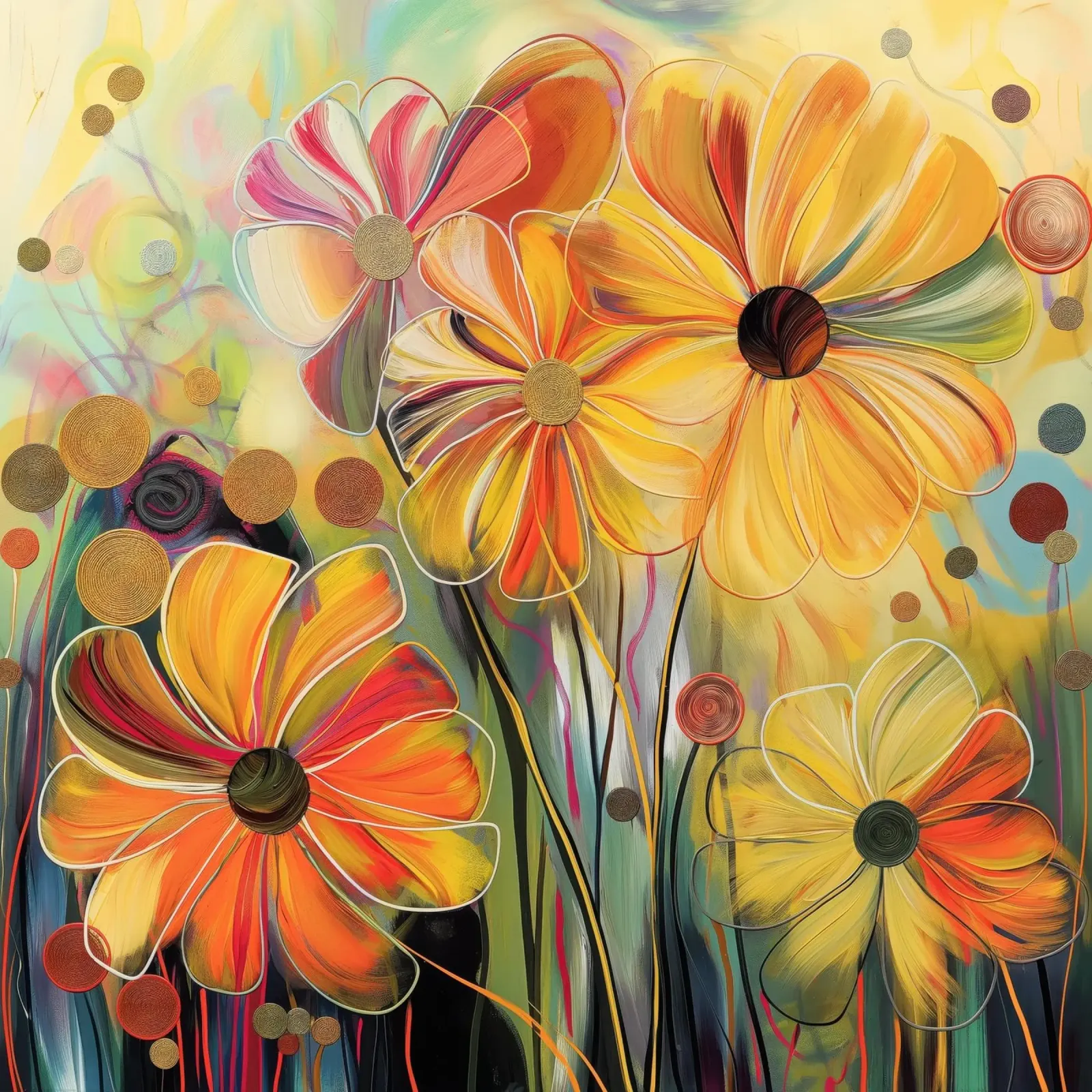 Muurkunst van Imagine canvas met Baklijst van Imagine