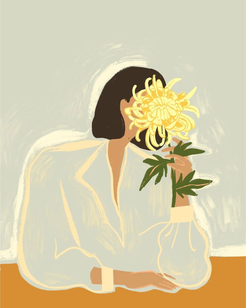The Crysanthemum Poster von Arty Guava