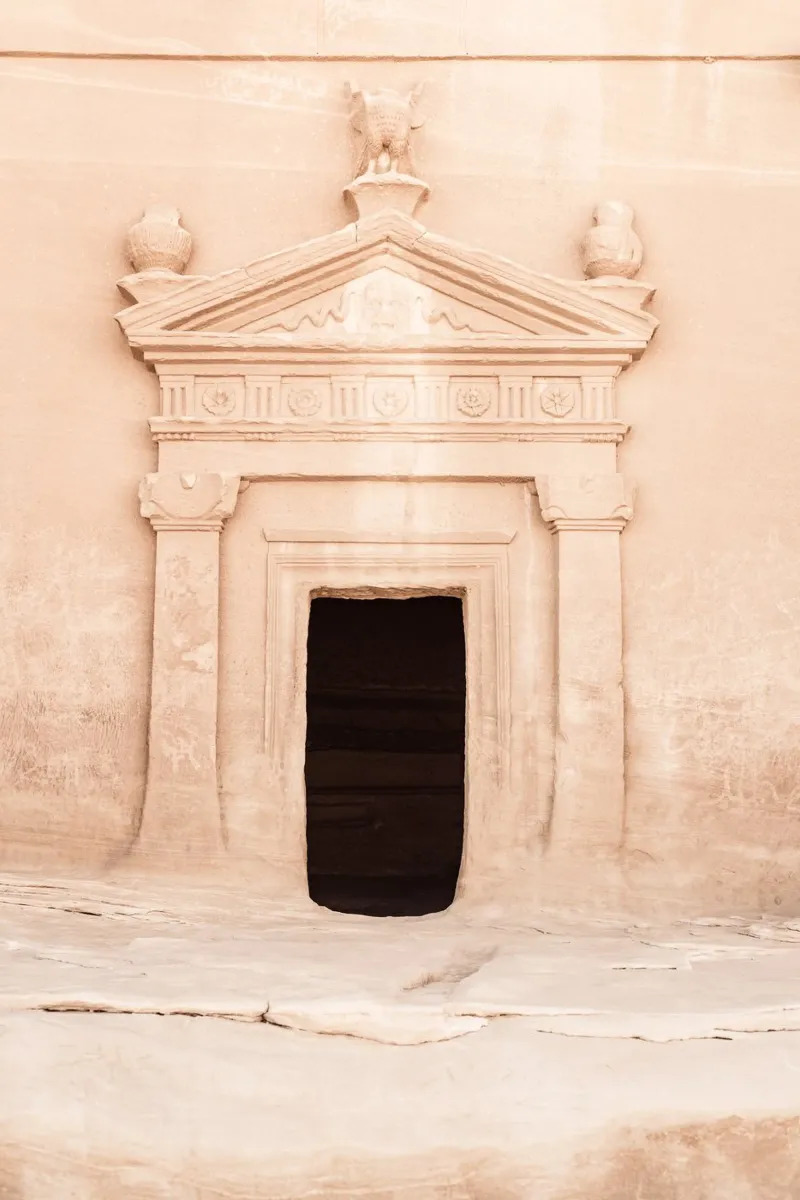 Ancient Madain Saleh poster with wooden frame by photolovers