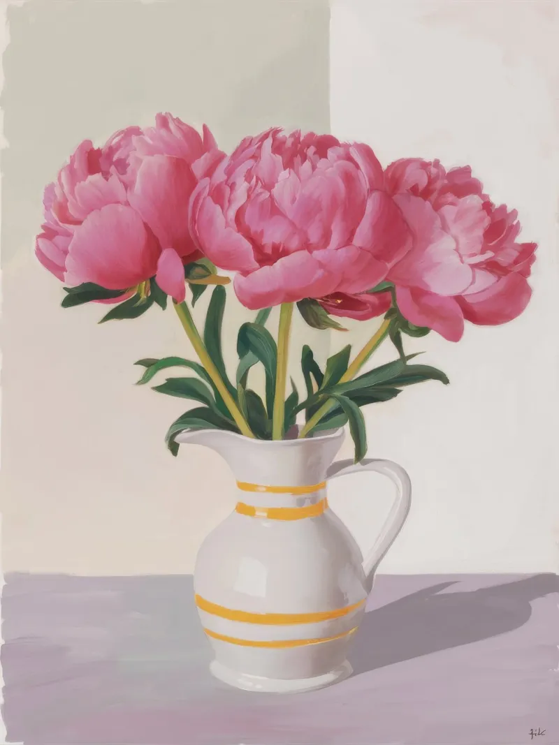Peony Blush Stillness pellicola backlit da Opal Strokes