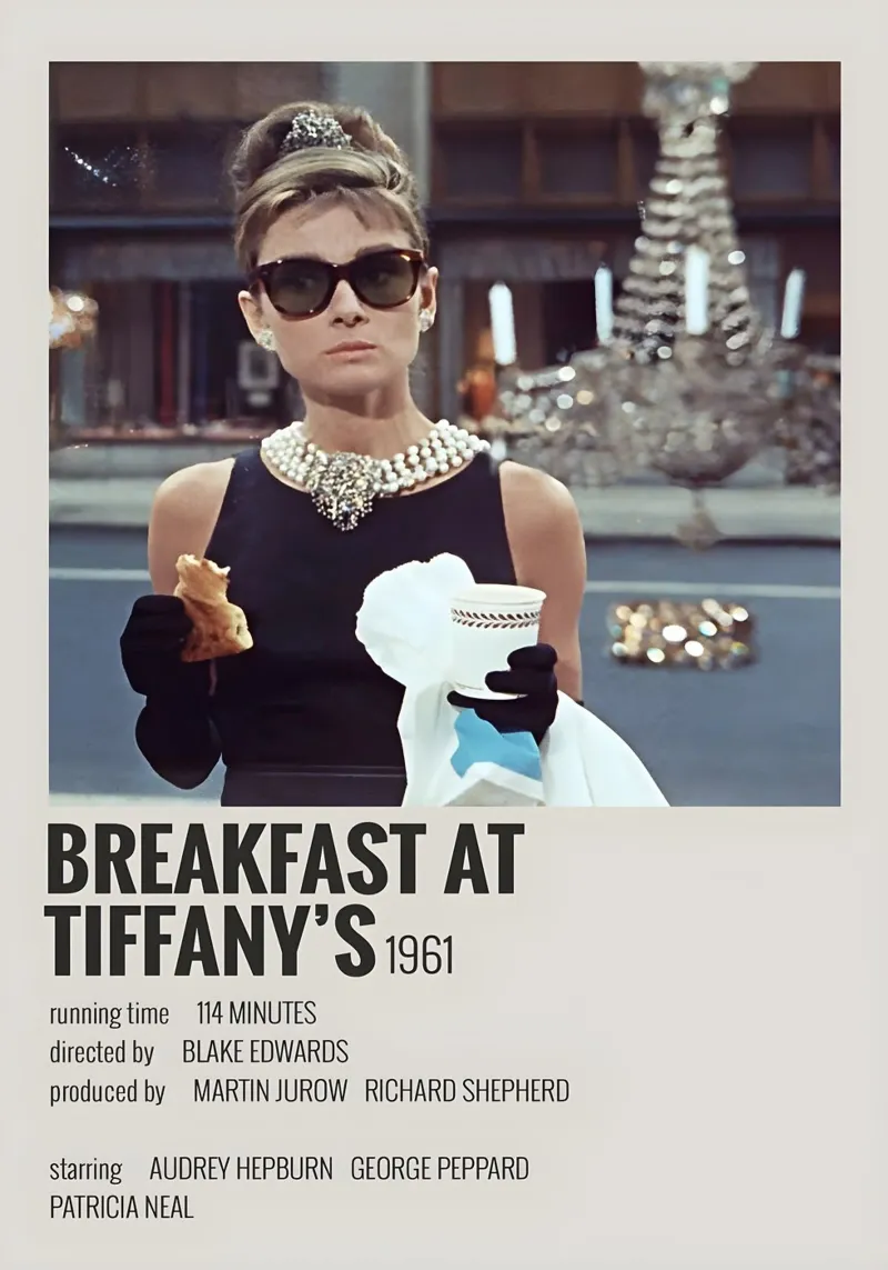 BREAKFAST AT TIFFANY'S 1961 pellicola backlit da MVFminimalist