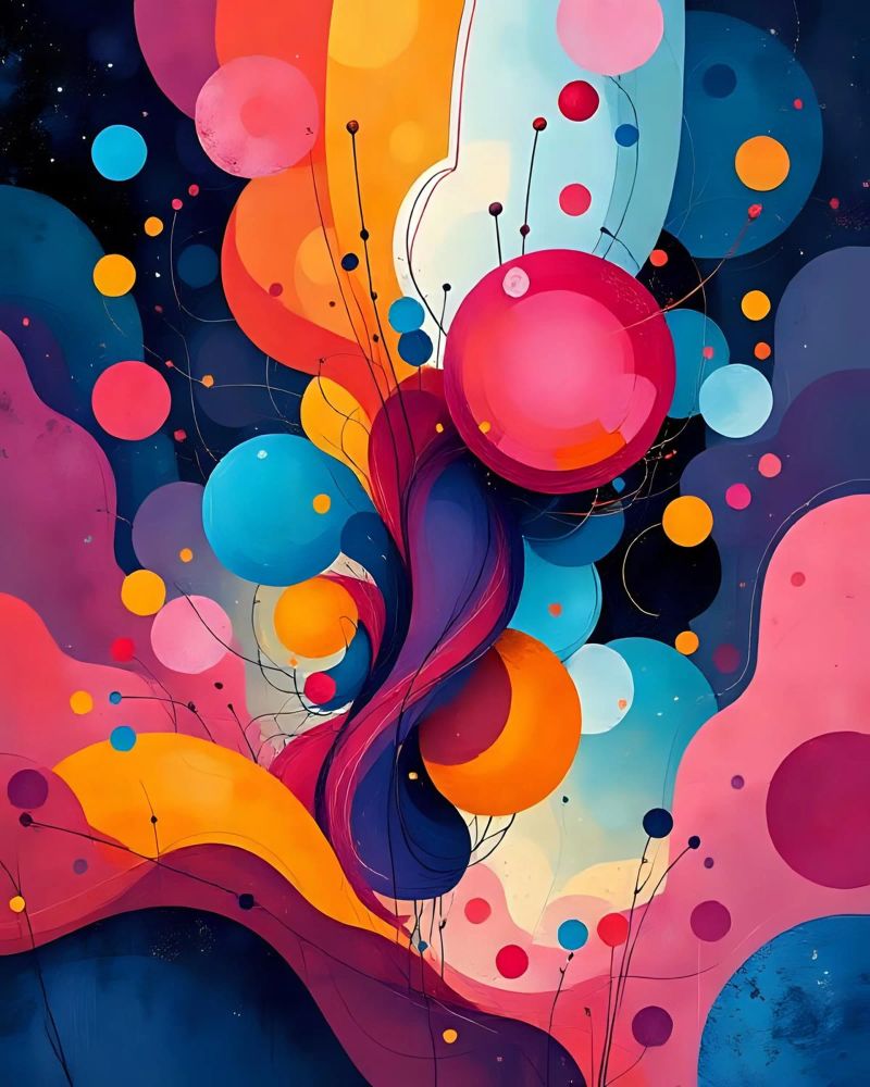 Peinture_F_5 poster de Farb- und Blütenzauber by LK