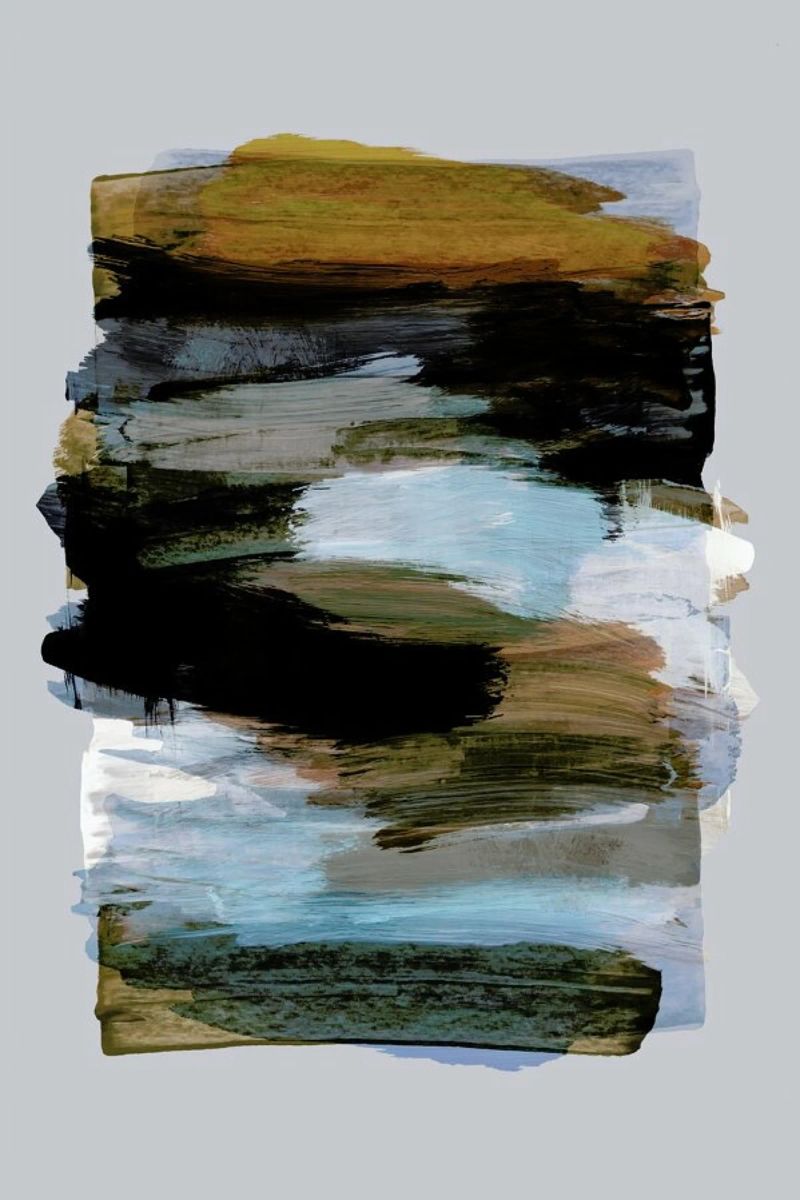 Abstract Brush Strokes 78 poster by Mareike Böhmer