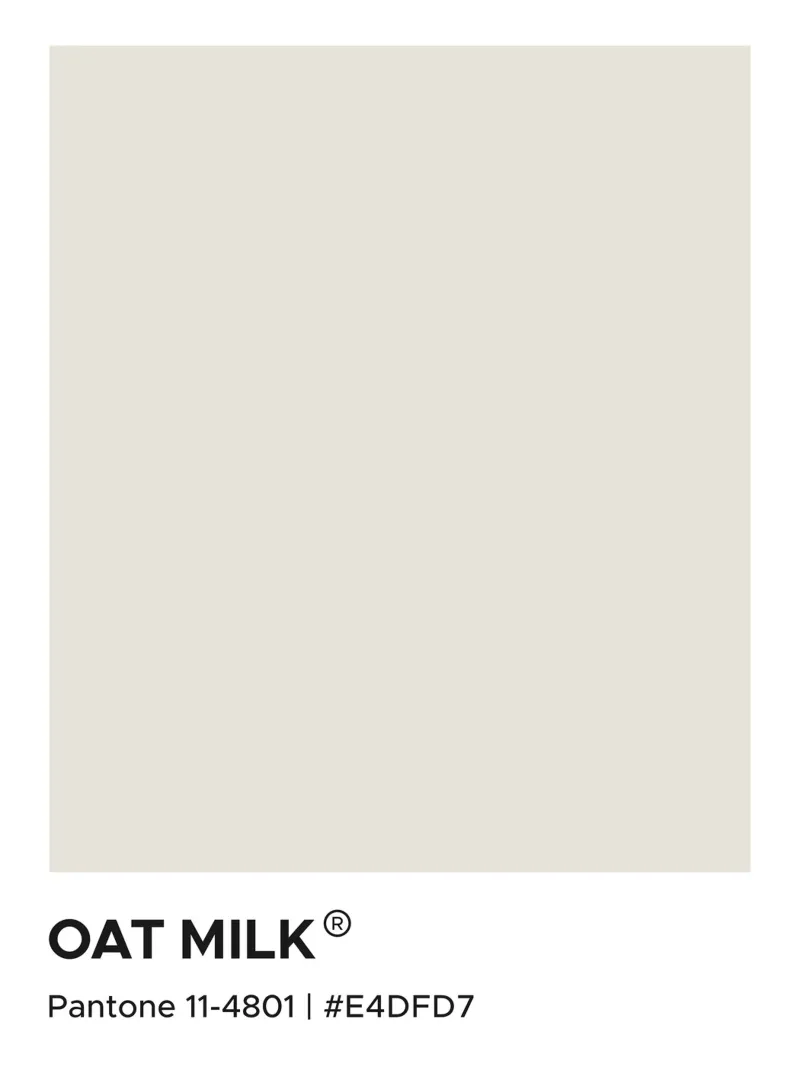 Latte d'avena Pantone pellicola backlit da Paigaam Studio