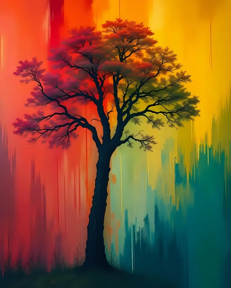 Albero_di_pittura_1 pellicola backlit da Farb- und Blütenzauber by LK