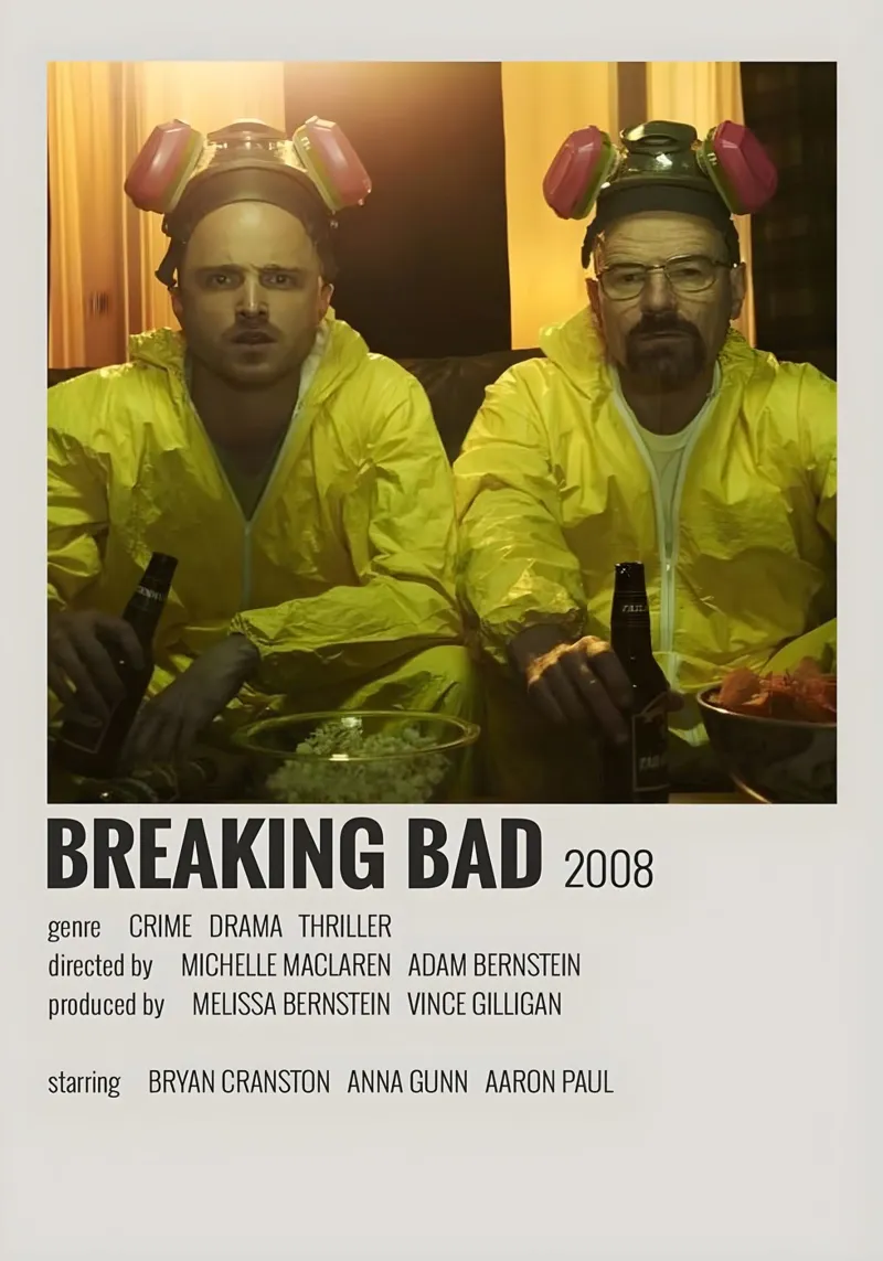BREAKING BAD 2008 pellicola backlit da MVFminimalist