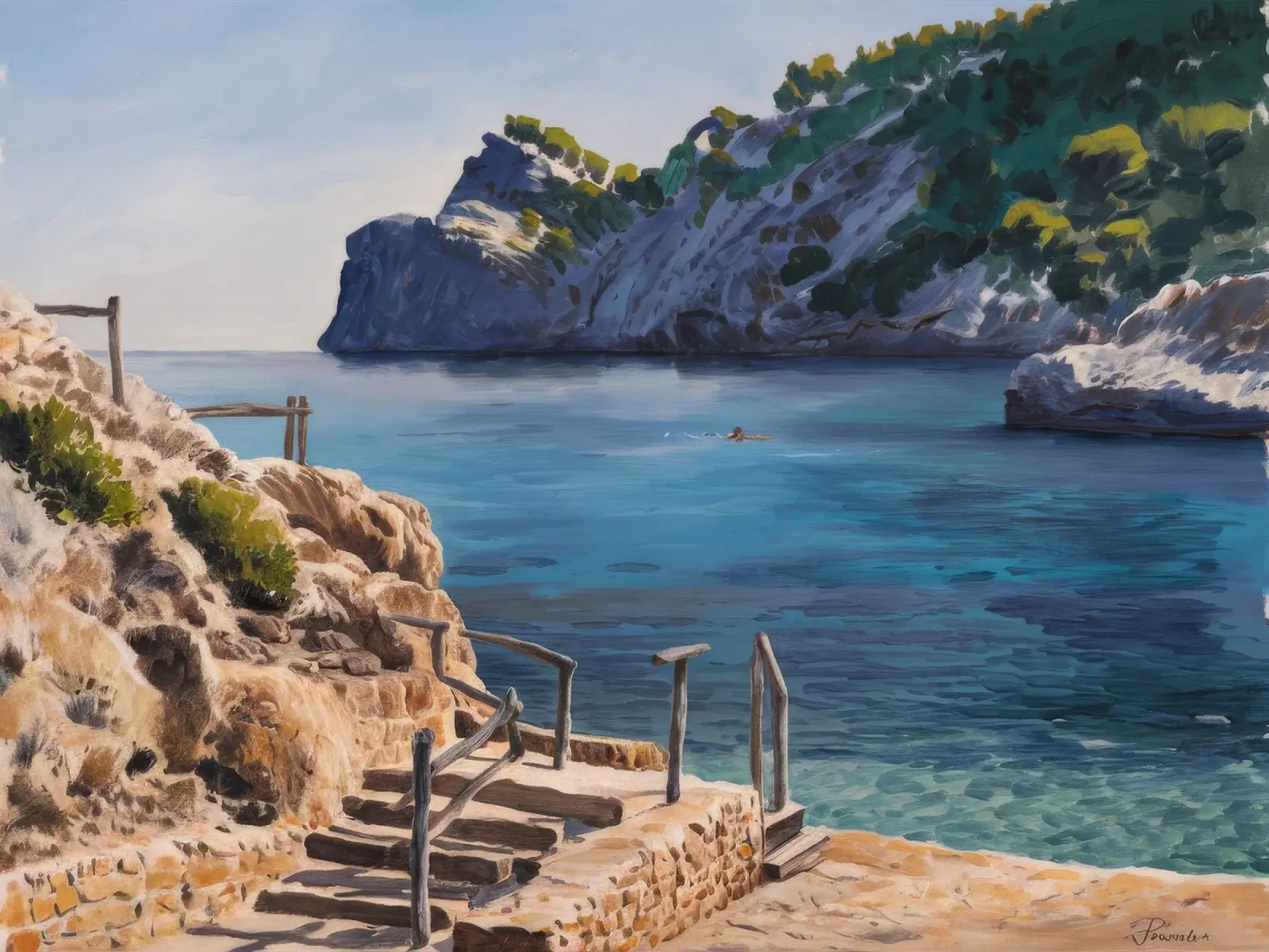 Santuario Azure Cove pellicola backlit da Opal Strokes