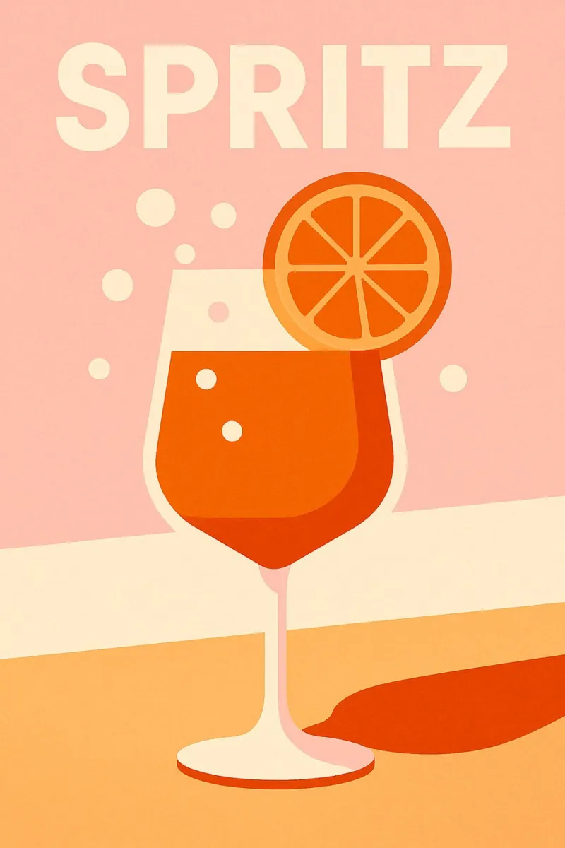 Spritz - Il gusto frizzante dell'Italia poster da Boissons - Affiches & posters - Retro
