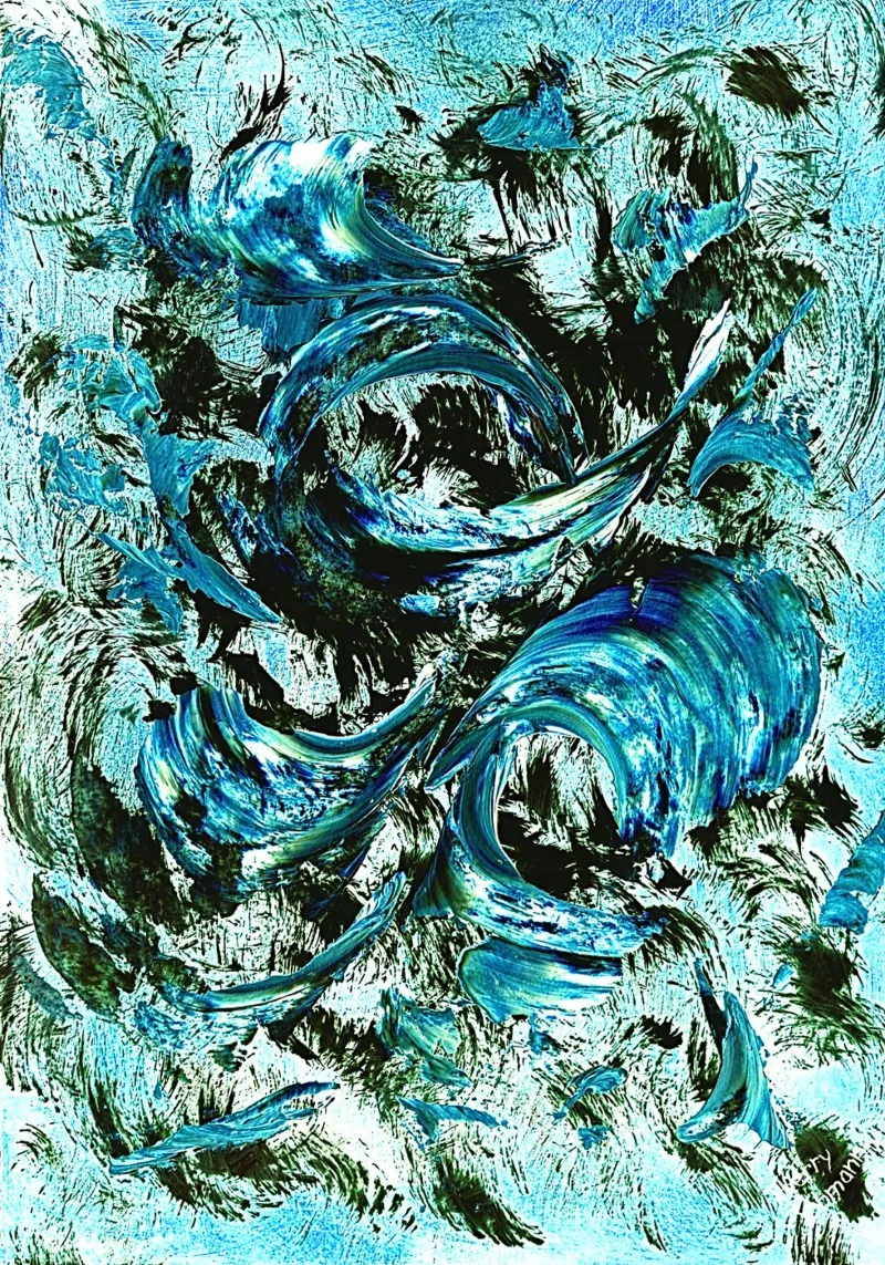 IDEAL GIFT 50 invers pellicola backlit da Thierry Vobmann Abstract painting