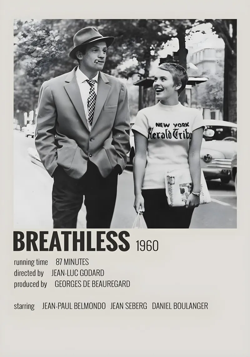 BREATHLESS 1960 pellicola backlit da MVFminimalist