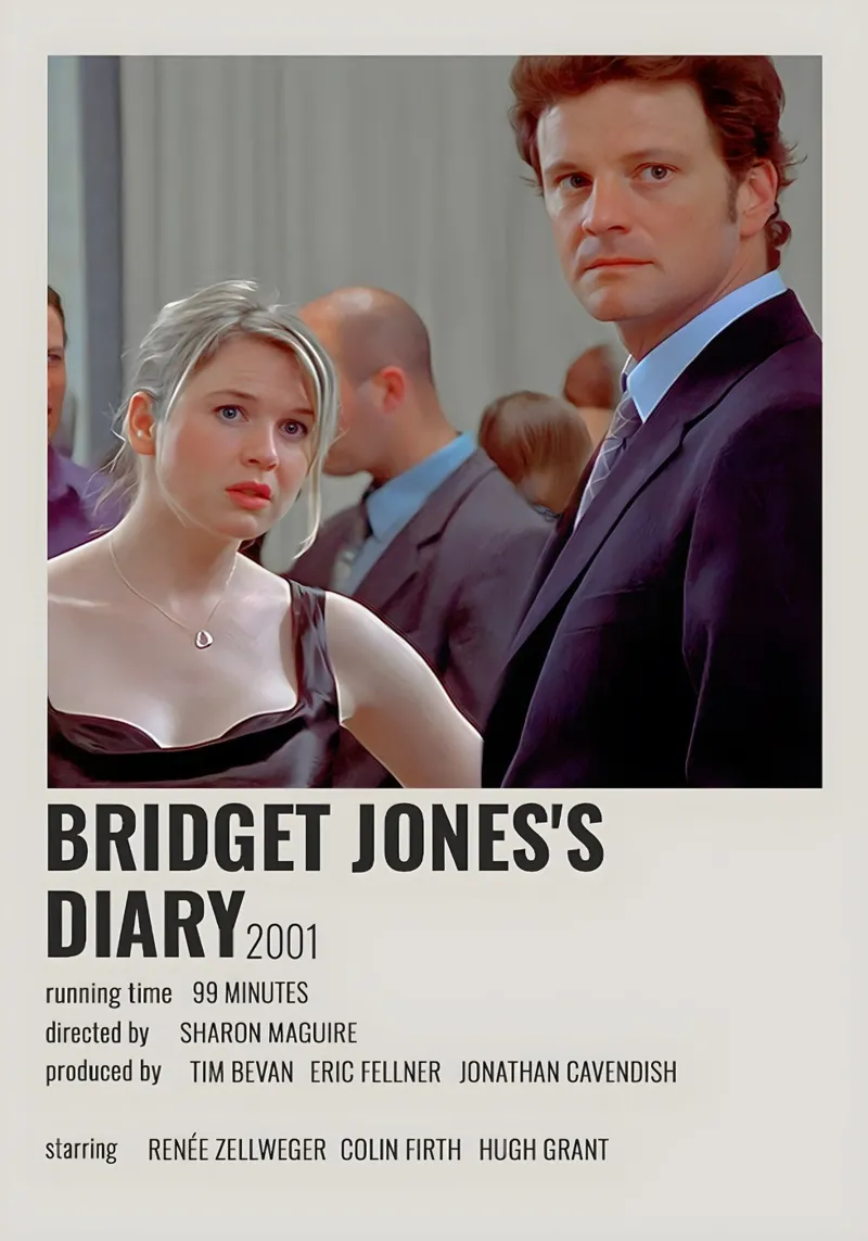 BRIDGET JONES'S DIARY 2001 pellicola backlit da MVFminimalist