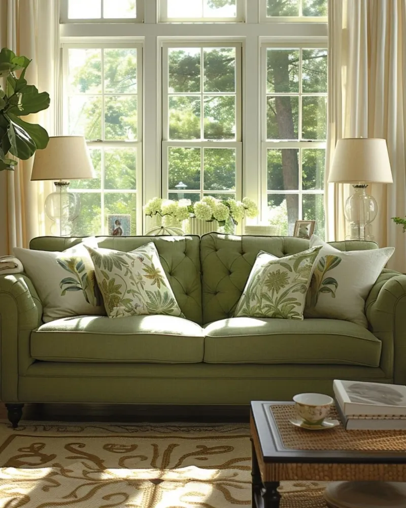 Riverbero di menta tela con Cornice a cassetta da PhotoVibe Decor