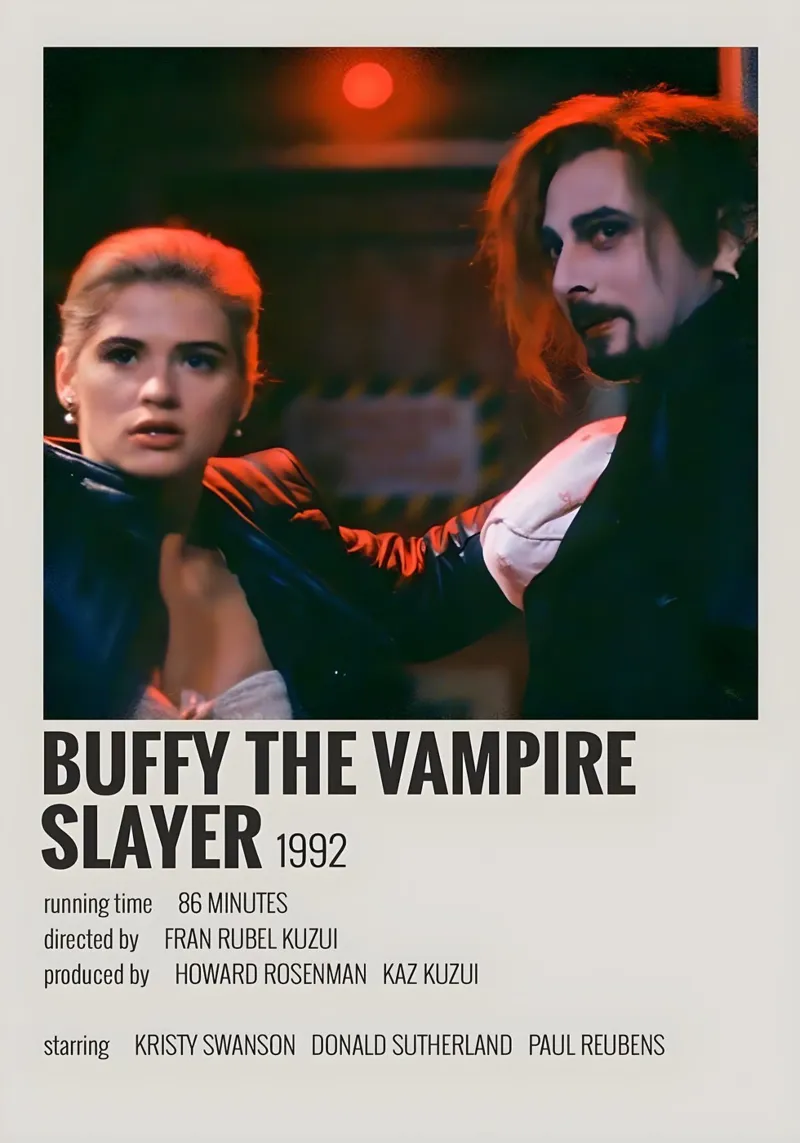 BUFFY THE VAMPIRE SLAYER 1992 pellicola backlit da MVFminimalist