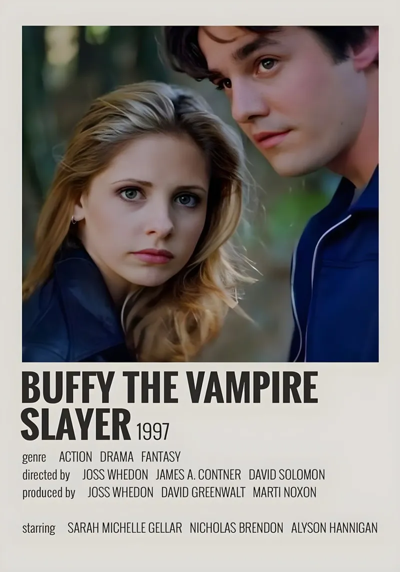 BUFFY THE VAMPIRE SLAYER 1997 pellicola backlit da MVFminimalist