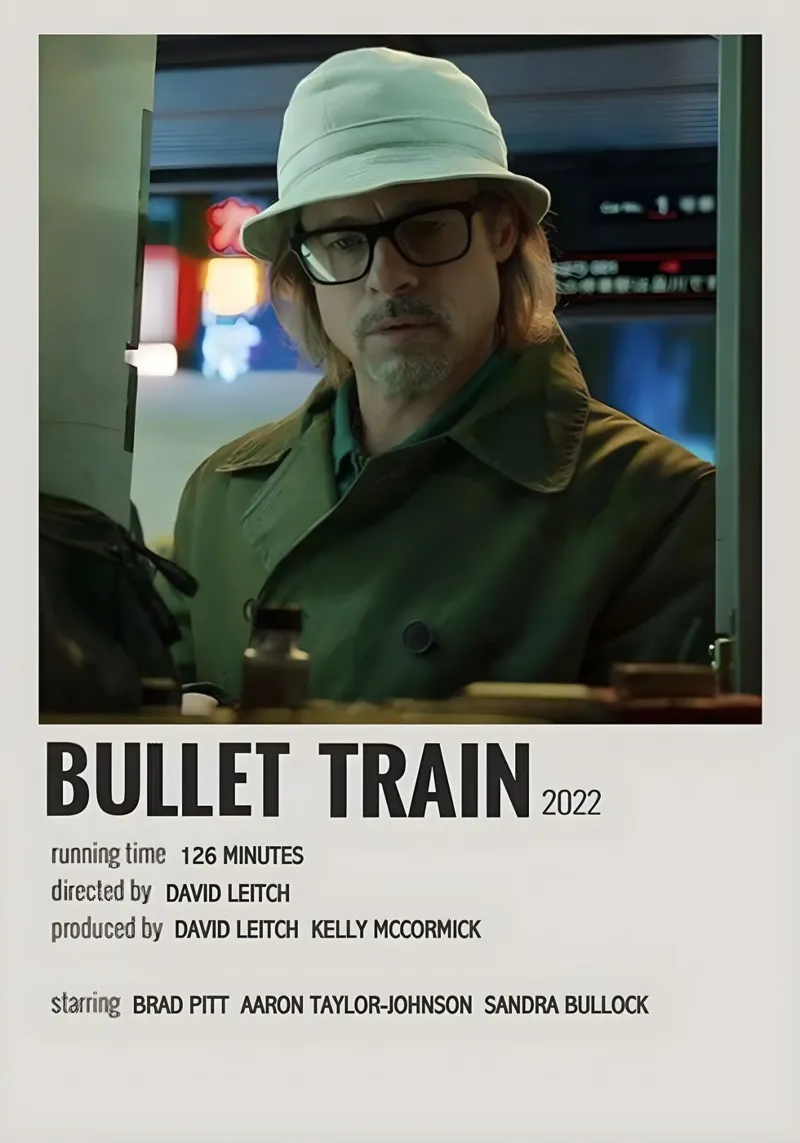 BULLET TRAIN 2022 pellicola backlit da MVFminimalist