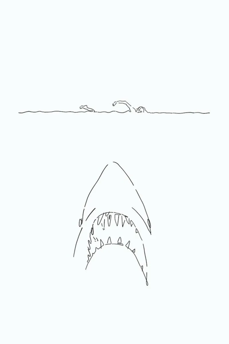 Jaws pellicola backlit da Ninhol