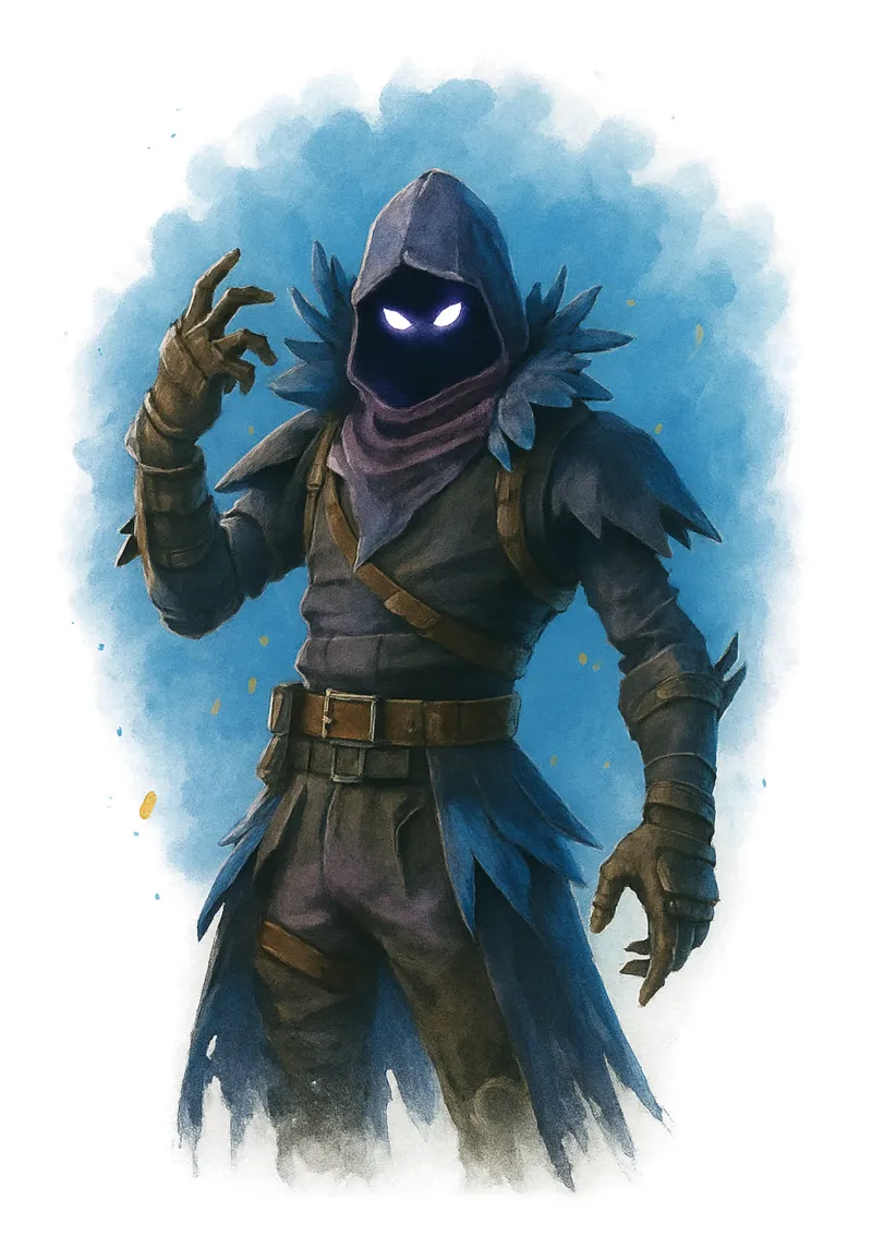 Raven Fortnite pellicola backlit da NextPixel