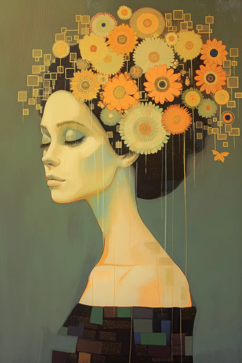 Muurkunst van Imagine canvas met Baklijst van Imagine