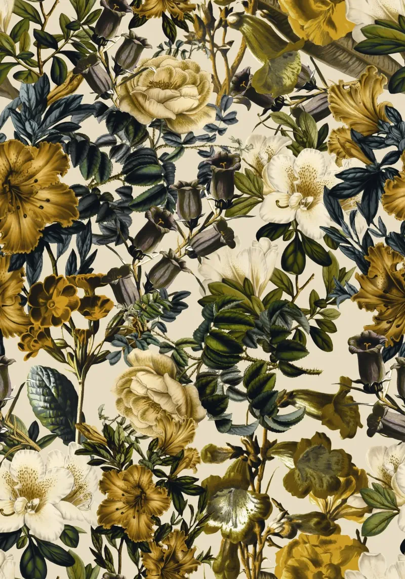 Warm Winter Garden poster con telaio in alluminio da burcukorkmazyurek