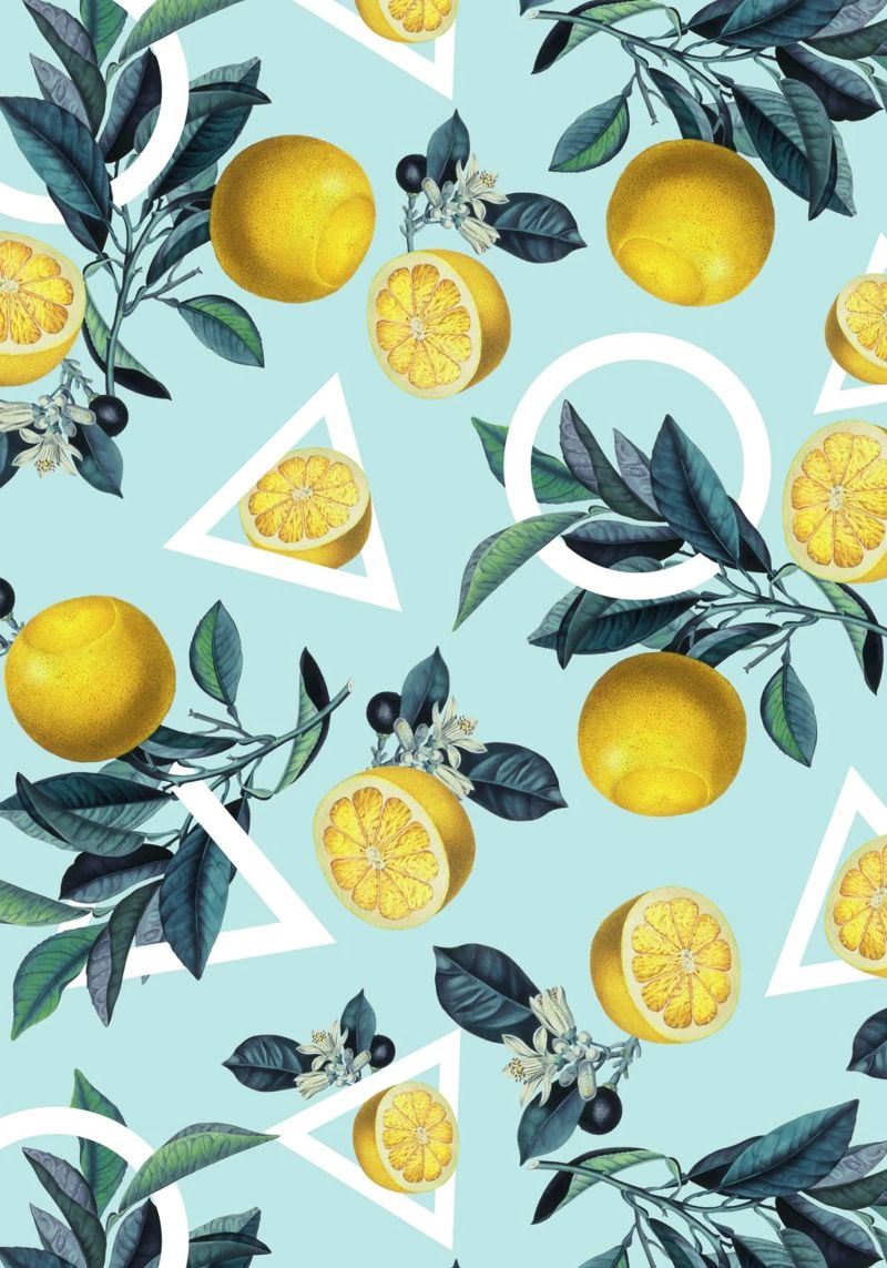 Geometric and Lemon Pattern III pellicola backlit da burcukorkmazyurek