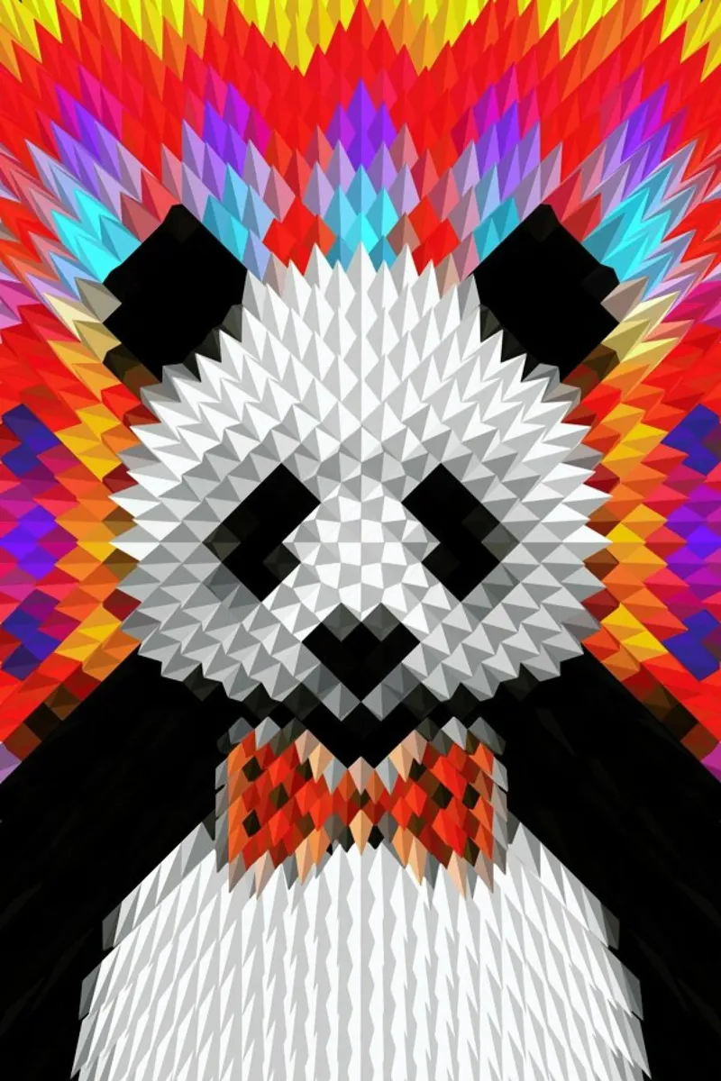 Panda carta hahnemühle da Ali Gulec