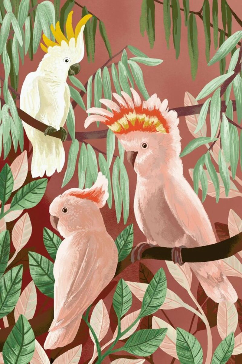 Cockatoos poster de Goed Blauw