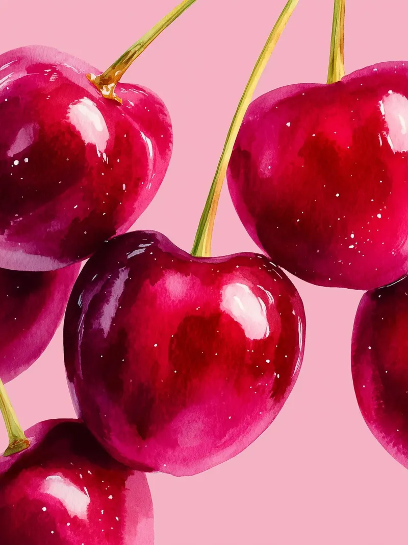 Ciliegie rosse succose alluminio dibond da Spice & Style