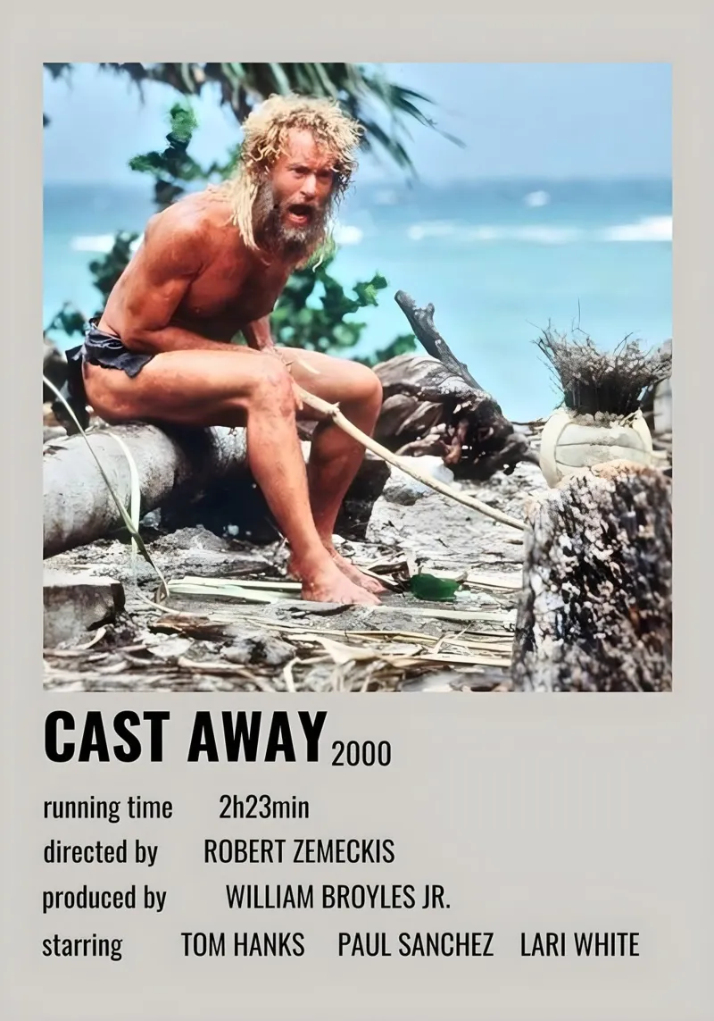 CAST AWAY 2000 tela con Cornice a cassetta da MVFminimalist