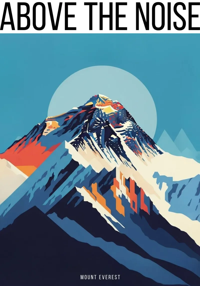 ABOVE THE NOISE - MOUNT EVEREST pellicola backlit da ZEN VACATION
