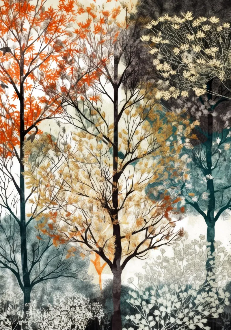 Alberi pellicola backlit da Lionmixart