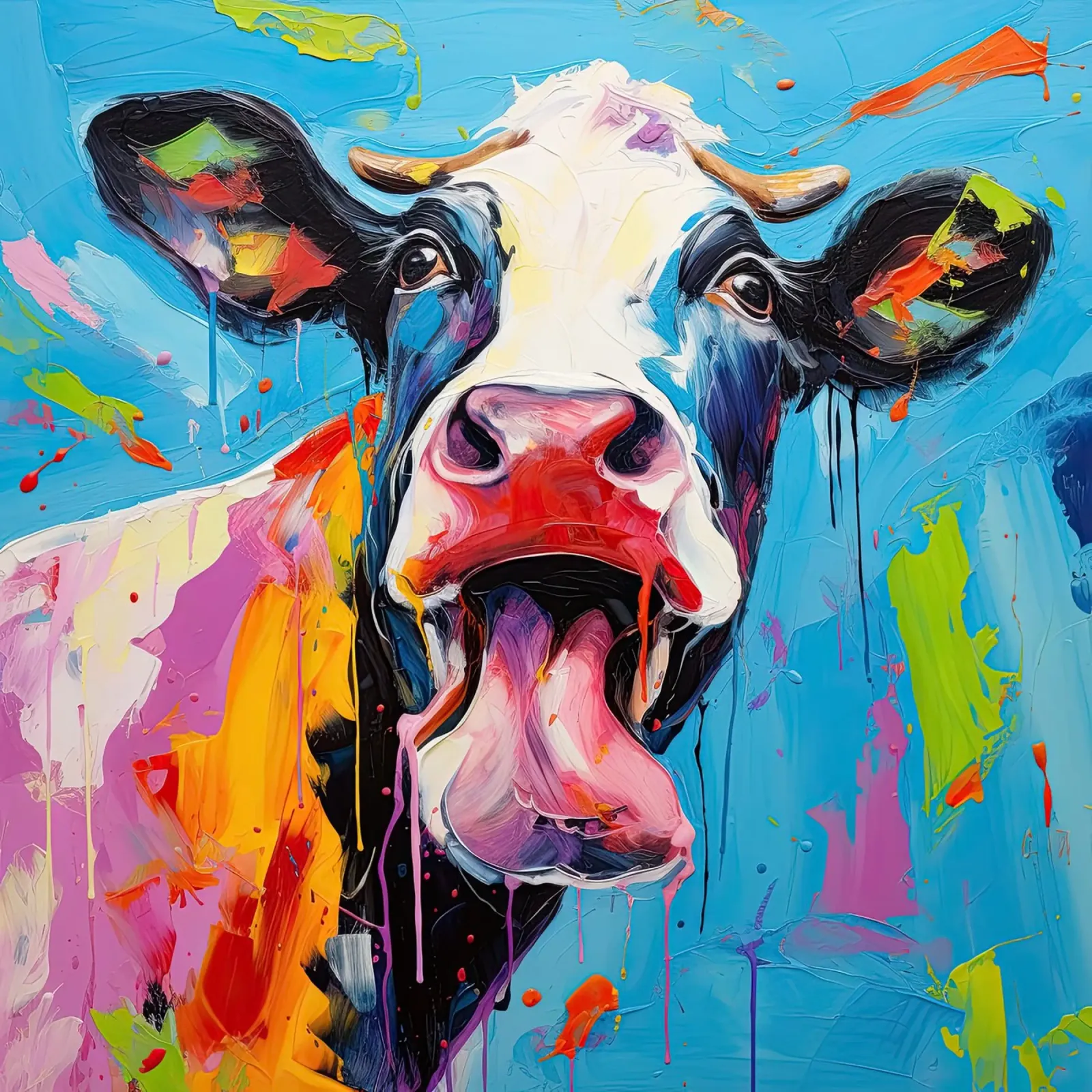 Muurkunst van Imagine canvas met Baklijst van Imagine