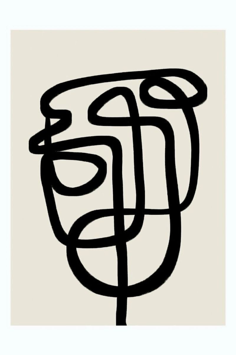Abstract Face poster by Mottos by Sinan Saydik